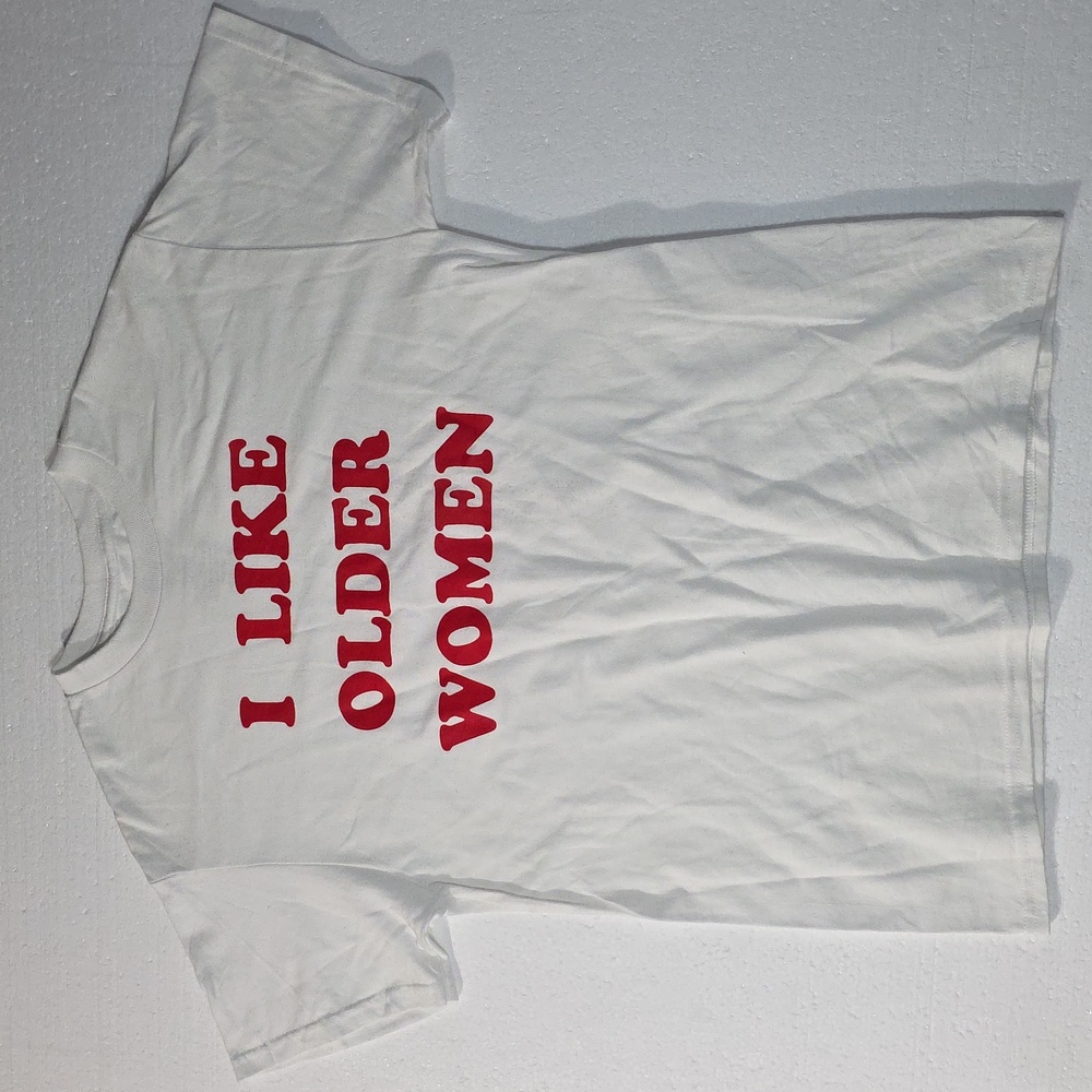 Danny Duncan White T-Shirt with Red Text Size Medium